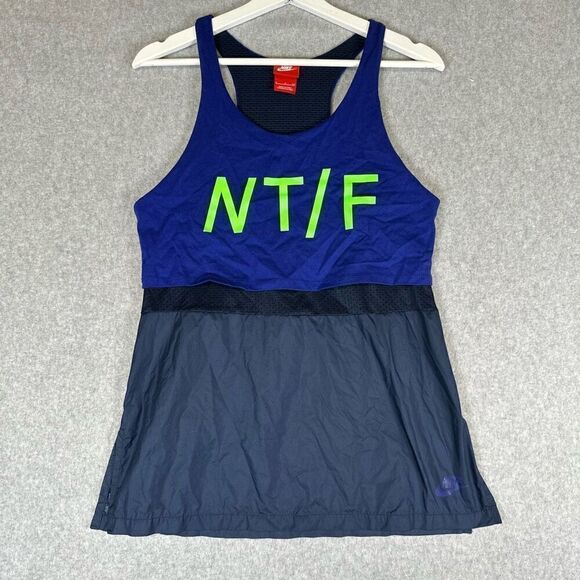Nike Women’s Size Small Track & Field Tank Top Blue Running Athletic Top - Picture 1 of 8